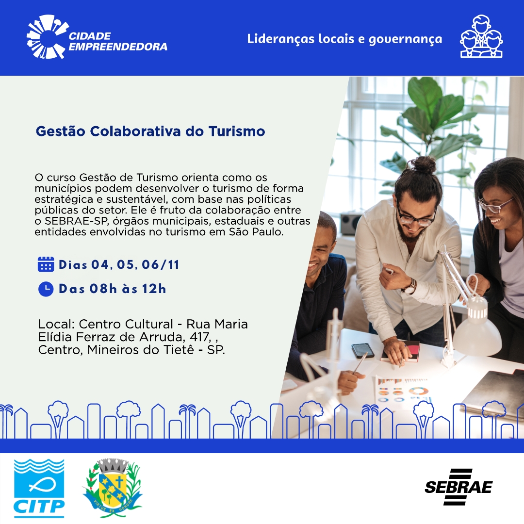 Convite – Curso Gestão Colaborativa do Turismo